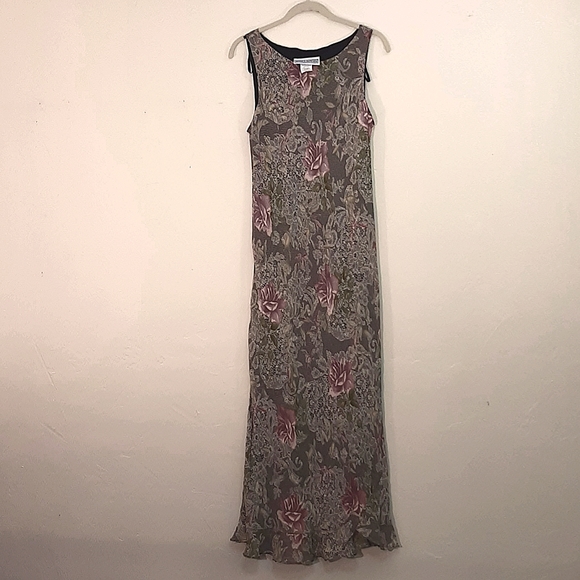 Jessica Howard Women's Size 14 Sleeveless Mid Length Print with Flowers Dress - Picture 1 of 6